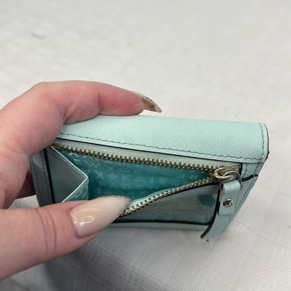 Kate spade card holder wallet in aqua - Picture 6 of 8